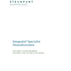 Jaaropleiding integratief specialist neurodiversiteit.