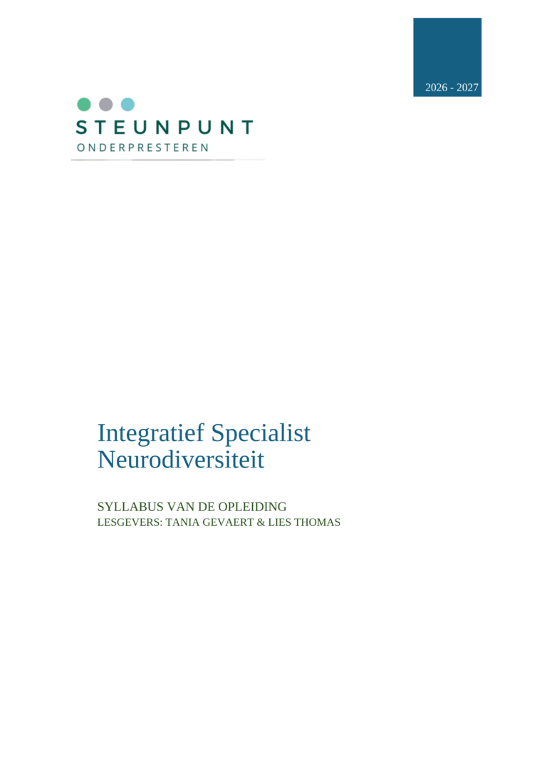 Studiegids opleiding Integratief Specialist Neurodiversiteit 2026-2027